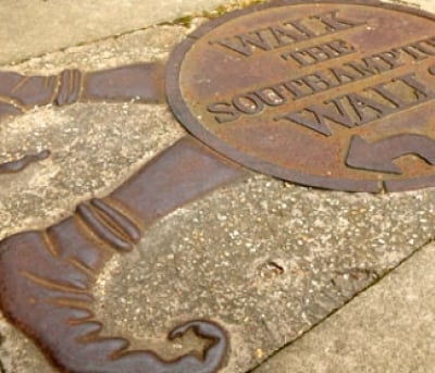 Walk The Walls sign, Southampton