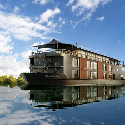Aqua Expeditions' river cruise ship Aqua Nera on the Amazon