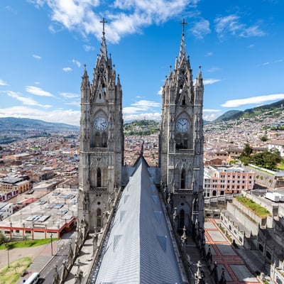 Basilica in Quito, Ecuador