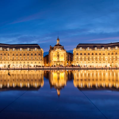 Place de la Bourse, Bordeaux at night
