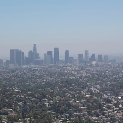 Aerial view of Downtown Los Angeles