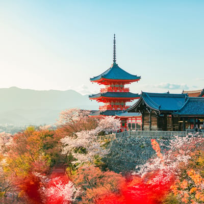 Kyomizu Temple in Kyoto Japan