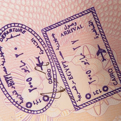 Cairo passport stamp