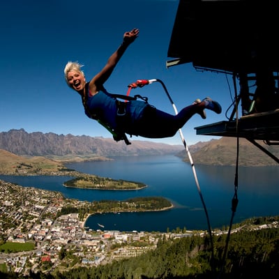 Queenstown bungee jumping, New Zealand