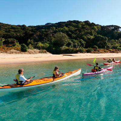 Kayaking in the Bay of Islands, New Zealand