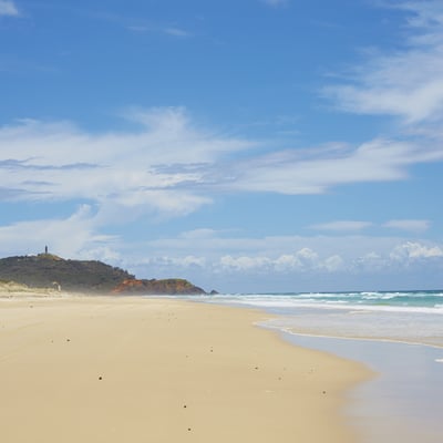 Beach on Moreton Island, Australia