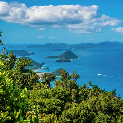 Jost Van Dyke island is a popular stop on a Caribbean Cruise