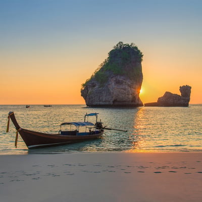 Longtail boat near Krabi