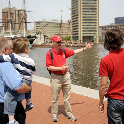 Guided tour of the Inner Harbor, Baltimore