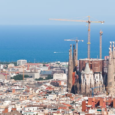 View of the Sagrada Familia, Barcelona