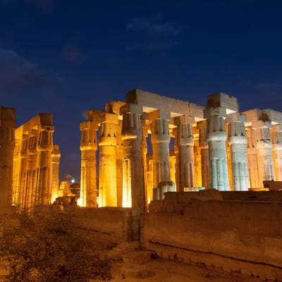 Temple of Luxor at night