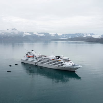 Silver Cloud in Antarctica
