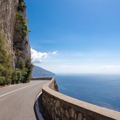 Road on the Amalfi Coast, Italy