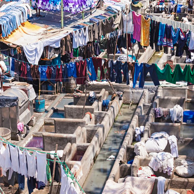 Dhobi Ghat outdoor laundry, Mumbai