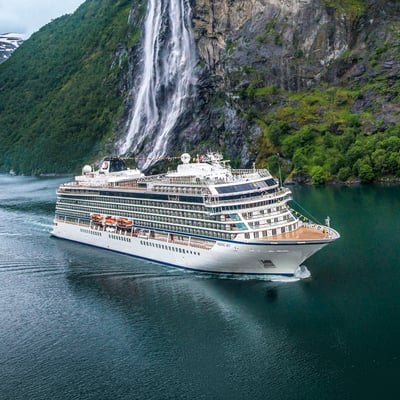 Viking Ocean Cruises - Viking Sky in Geiranger, Norway