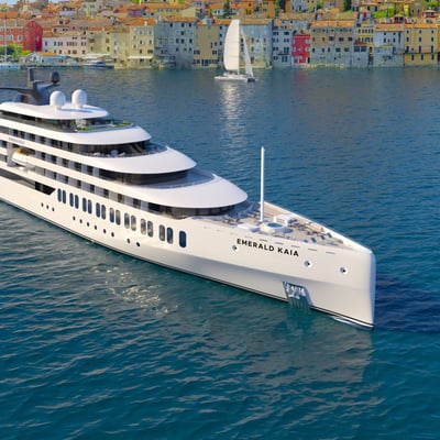 Rendering of Emerald Kaia yacht