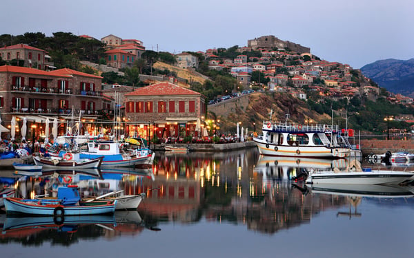 Molyvos harbour, Lesvos, Greece