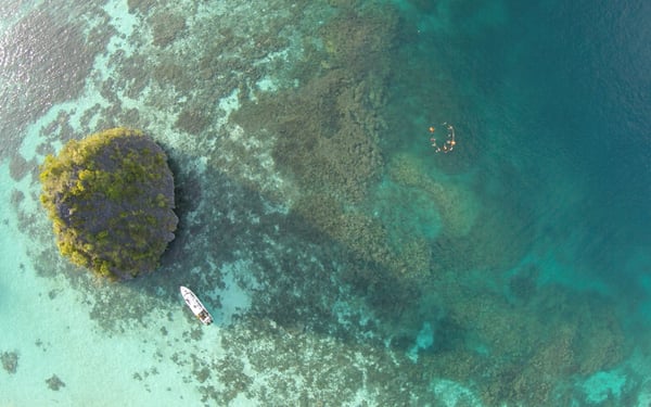 Aerial view of Wayag, Raja Ampat, Indonesia