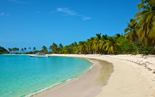 Beach on Mayreau, St Vincent & The Grenadines