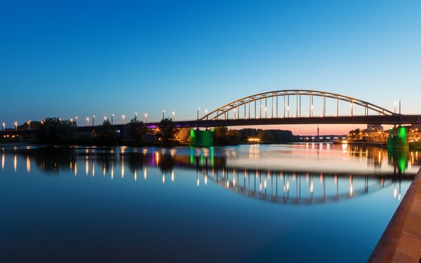 John Frost Bridge in Arnhem, Netherlands