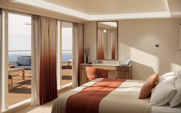 Penthouse Suite Onboard Crystal Cruises’ Crystal Grace
