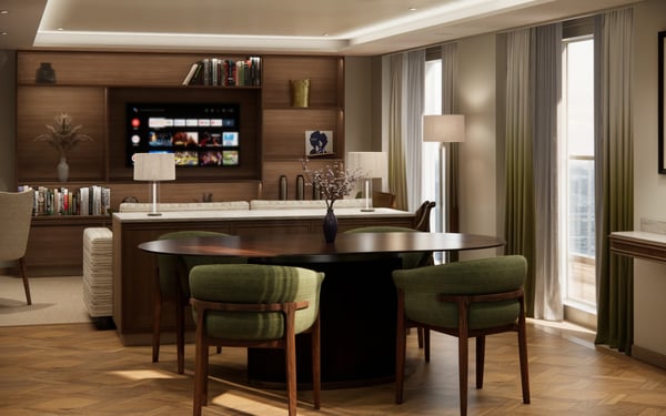Junior Penthouse Suite Onboard Crystal Cruises’ Crystal Grace
