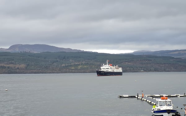 Hebridean Princess at sea