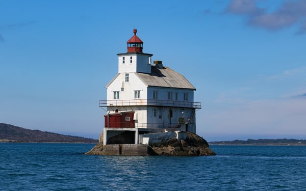 Stabben lighthouse near Floro, Norway