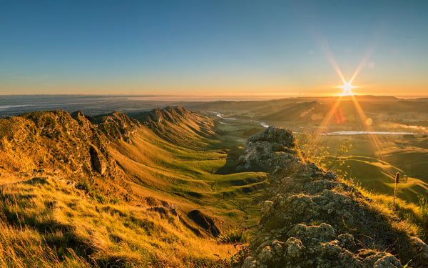 View from Te Mata Peak near Napier, New Zealand