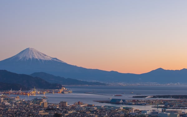 Mount Fuji and Shimizu, Japan