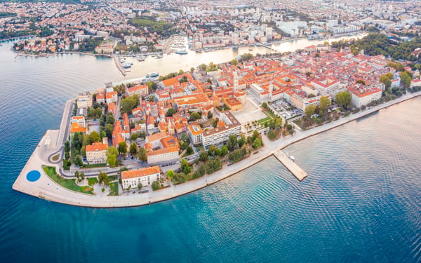 Aerial view of Zadar, Croatia
