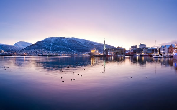 Panoramic view of Tromso, Norway