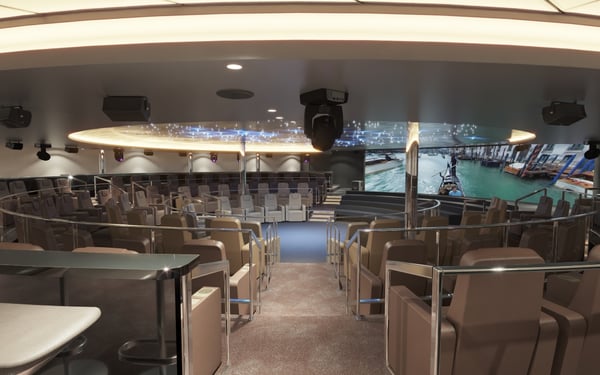 Rendering of the theatre on board Scenic Ikon