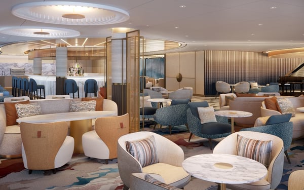 Rendering of Horizons Bar on Oceania Sonata