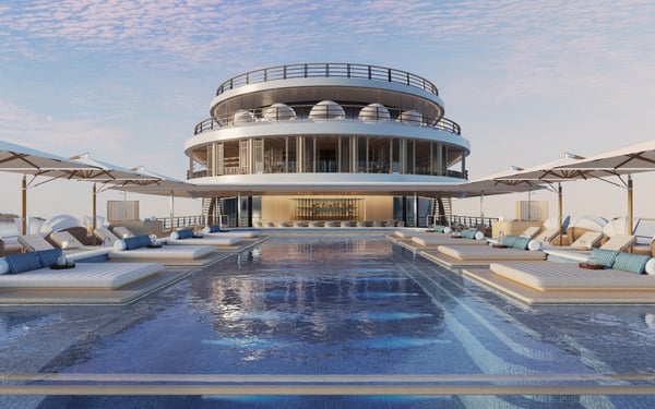 Pool on board Aman at Sea's yacht Amangati