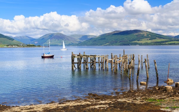 Port Bannatyne on the Isle of Bute, Scotland