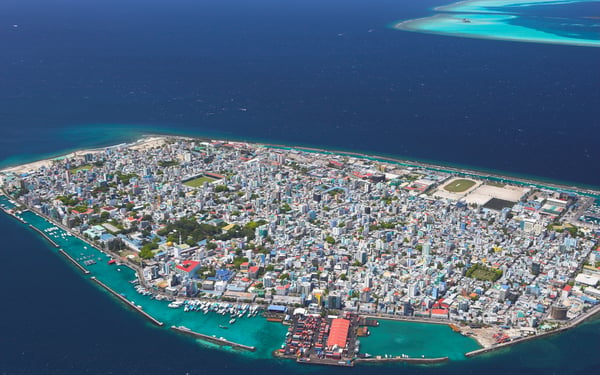 Aerial view of Malé, Maldives