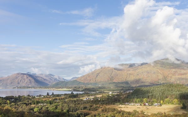 View from Glen Righ over Loch Linnhe and Ardnamurchan, Scotland