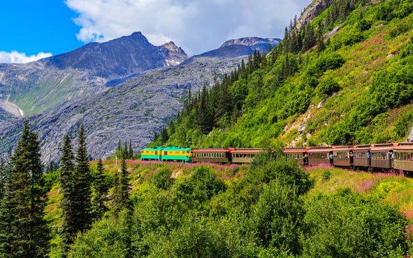 White Pass and Yukon Route railway near Skagway, Alaska