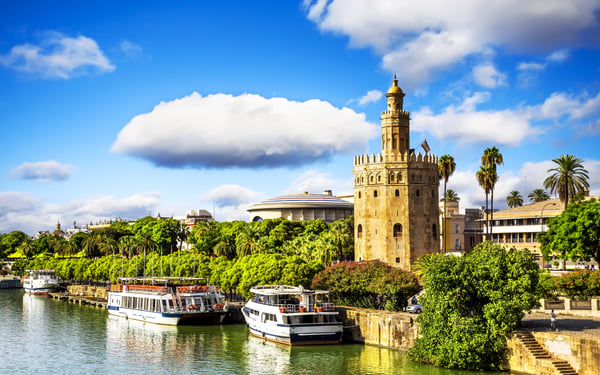 Golden Tower on the Guadalquivir river, Seville