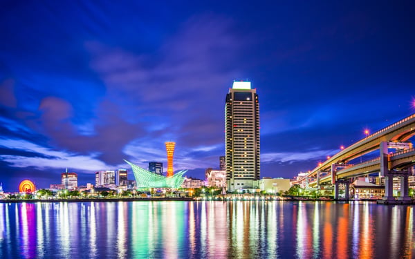 Kobe, Japan at night