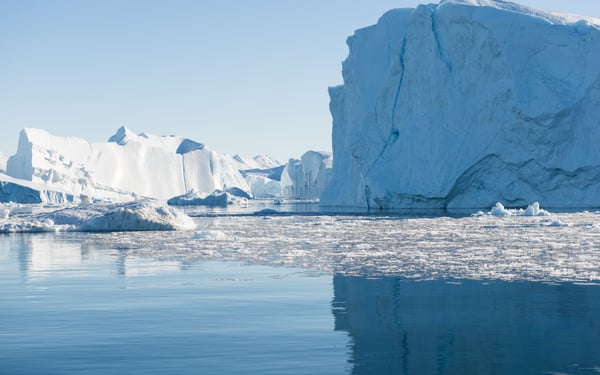 Icebergs in Disko Bay, Greenland