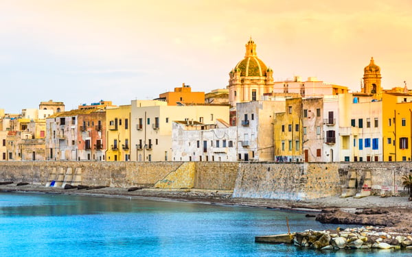 Trapani harbour, Sicily