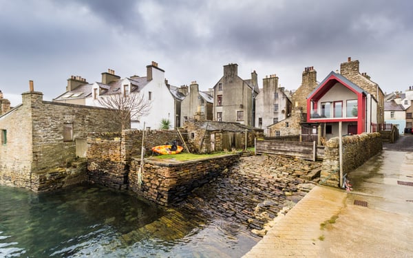 Stromness harbour in the Orkney Islands, Scotland