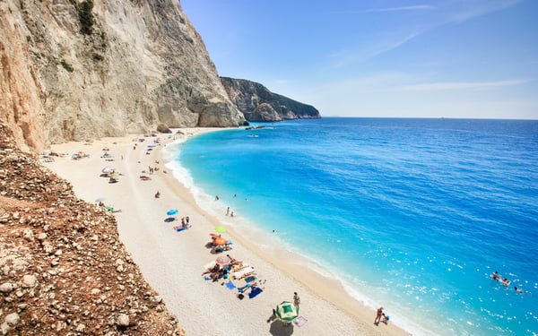 Katsiki beach on Lefkada island, Greece
