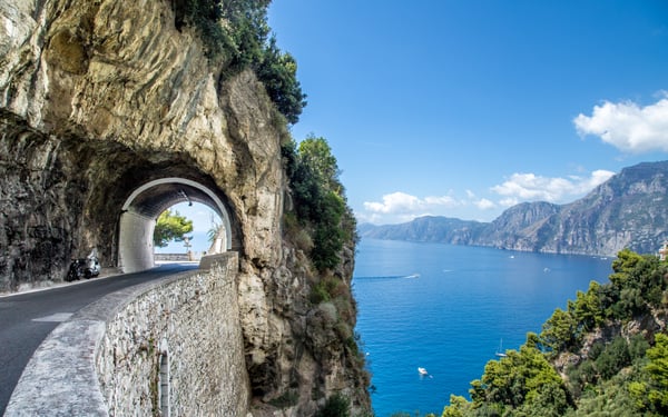 Road on the Amalfi Coast, Italy