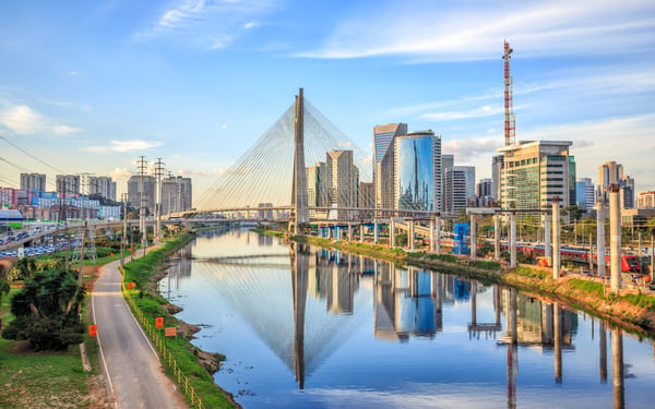 Octavio Frias de Oliveira bridge, Sao Paulo, Brazil