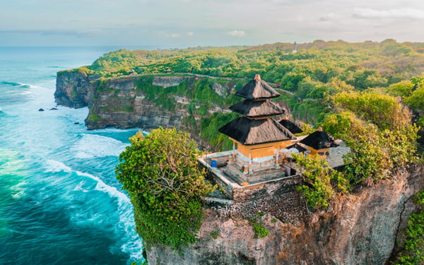 Uluwatu Temple, one of six key temples in Bali, Indonesia