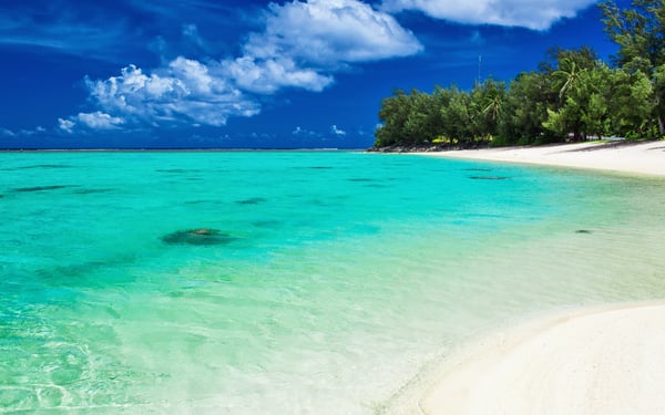 Beach in Rarotonga, Cook Islands