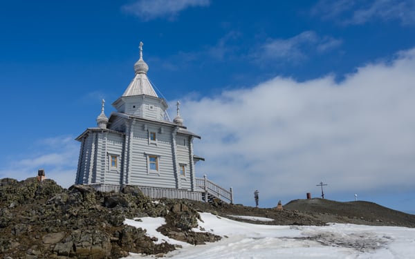 Russian Orthodox church on King George Island, Antarctica
